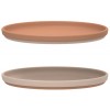 Set van 2 roze silicone bordjes - Gabriel plate 2-pack rose mix 